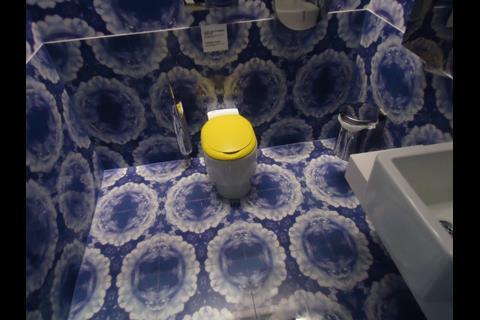 There are funky toilets throughout